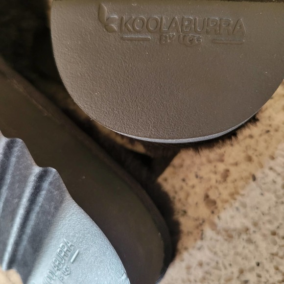 Koolaburra by UGG Fuzz'd Out Womens Slingback Sandals Black NWOT✨️sz 8 - Picture 7 of 13
